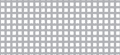 Square holes in square pitch