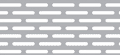 Slotted holes in staggered pitch