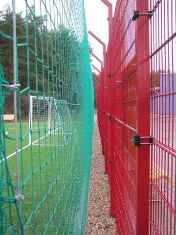 Stadiums, sports grounds, tennis courts fencing