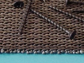 DAWID modular belts, dense knitting, made from flat and round wire