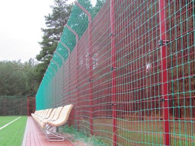 Stadiums, sports grounds, tennis courts fencing
